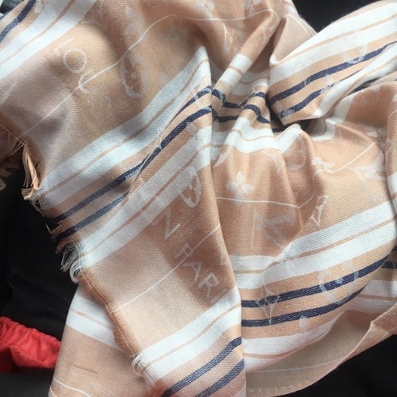vintage LOUIS VUITTON PARIS Silk Plaid Repeat All Over Print AOP Monogram Scarf - Picture 1 of 4